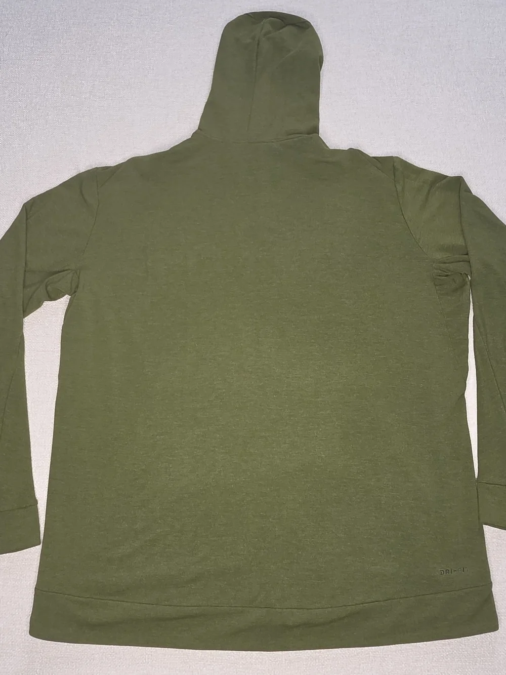 Nike Dri-FIT Full Zip Hoodie Mens 2XL Olive Green Athletic Performance Jacket